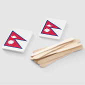 Nepal vlag handwaaier (Niet-gemonteerd)