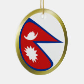 Nepal-vlag Keramisch Ornament (Rechts)