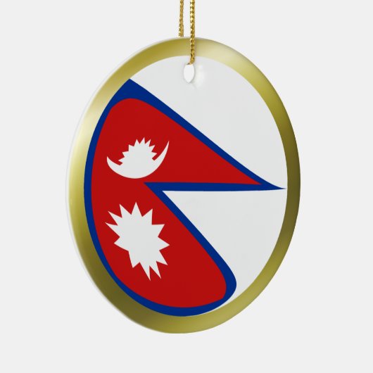 Nepal-vlag Keramisch Ornament (Rechts)