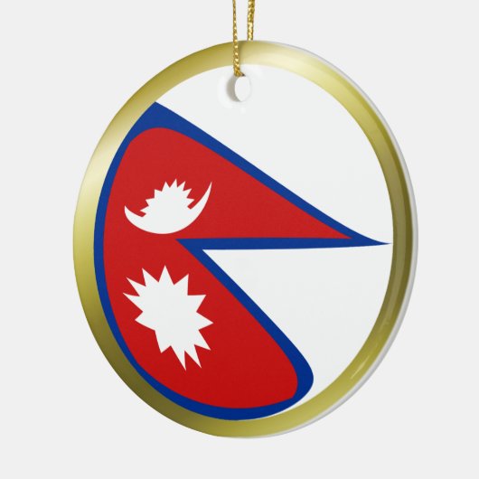Nepal-vlag Keramisch Ornament (Links)