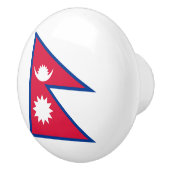 Nepal vlag keramische knop (Rechts)