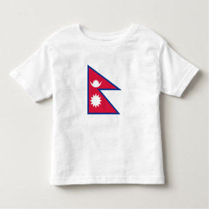 Nepal vlag kinder shirts