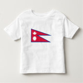 Nepal vlag kinder shirts (Voorkant)