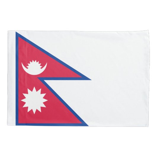 Nepal vlag kussensloop (Achterkant)