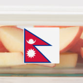 Nepal vlag labels (Aangebracht)