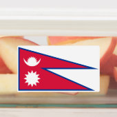 Nepal vlag labels (Aangebracht)