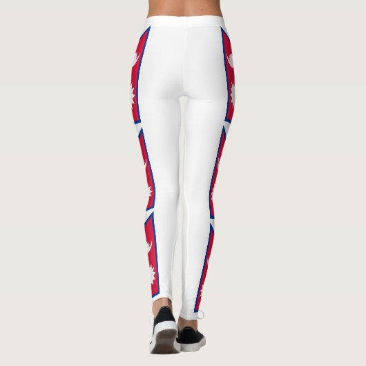 Nepal vlag leggings (Achterkant)