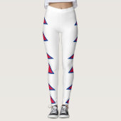 Nepal vlag leggings (Voorkant)