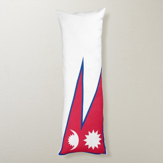 Nepal vlag lichaamskussen (Achterkant (Verticaal))