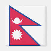 Nepal vlag magneet (Voorkant)