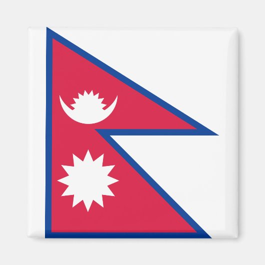 Nepal vlag magneet (Voorkant)