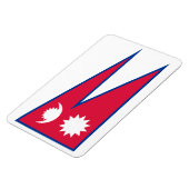 Nepal vlag magneet (Linkerzijde)