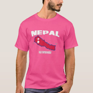 Nepal Vlag, Nepal Kaart, Nepalese Nationale Dag 20 T-shirt