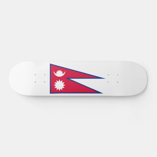 Nepal vlag persoonlijk skateboard (Horizontaal)