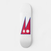 Nepal vlag persoonlijk skateboard (Voorkant)