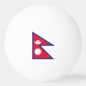 Nepal vlag pingpongbal (Achterkant)