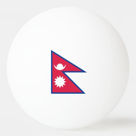Nepal vlag pingpongbal (Voorkant)