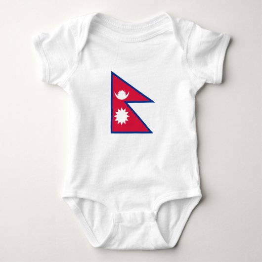 Nepal vlag romper (Voorkant)