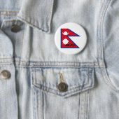 Nepal vlag ronde button 5,7 cm (In situ)