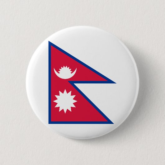 Nepal vlag ronde button 5,7 cm (Voorkant)