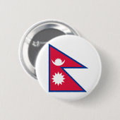 Nepal vlag ronde button 5,7 cm (Voorkant /achterkant)