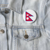 Nepal vlag ronde button 5,7 cm (In situ)