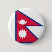 Nepal vlag ronde button 5,7 cm (Voorkant)