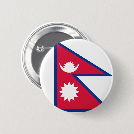 Nepal vlag ronde button 5,7 cm (Voorkant /achterkant)