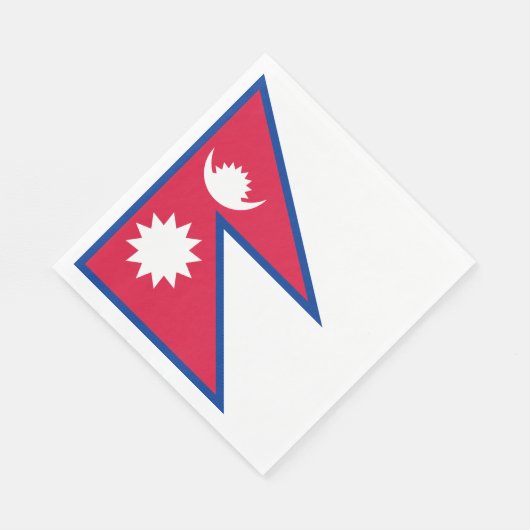 Nepal vlag servet (Hoek)