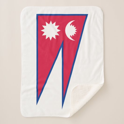 Nepal vlag sherpa deken (Voorkant)