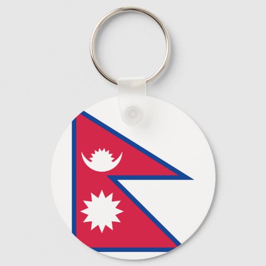 Nepal vlag sleutelhanger (Voorkant)