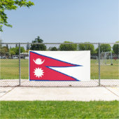 Nepal vlag spandoek (Insitu)