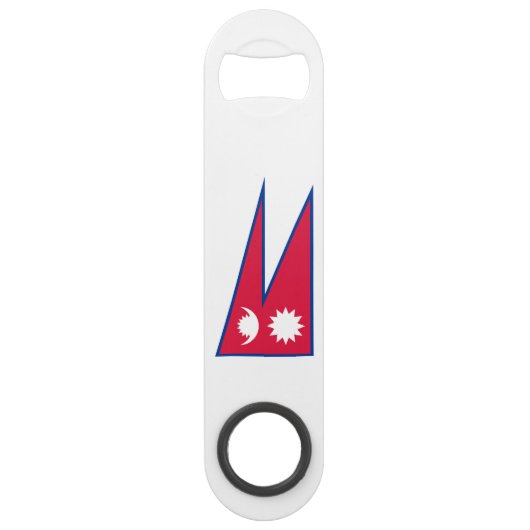 Nepal vlag speed flessenopener (Achterkant)