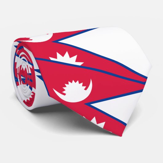 Nepal vlag stropdas (Opgerold)