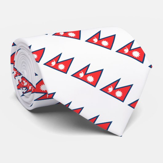Nepal vlag stropdas (Opgerold)