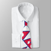 Nepal vlag stropdas (Gebonden)