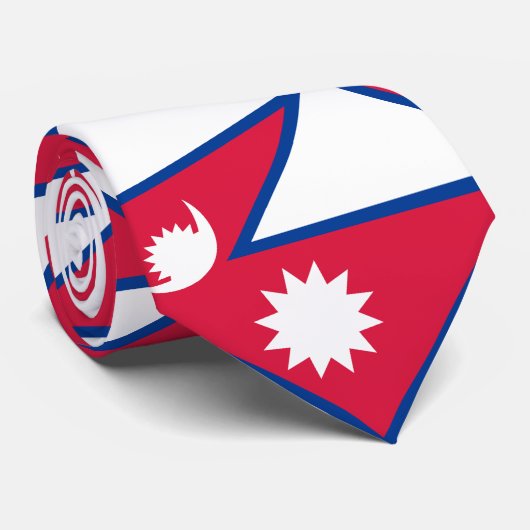 Nepal vlag stropdas (Opgerold)