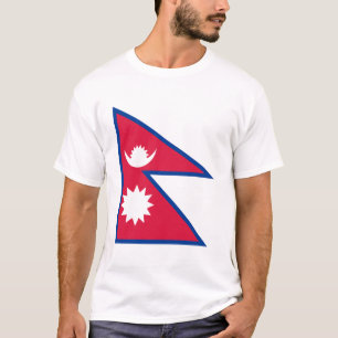 Nepal vlag t-shirt