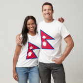 Nepal vlag t-shirt (Unisex)