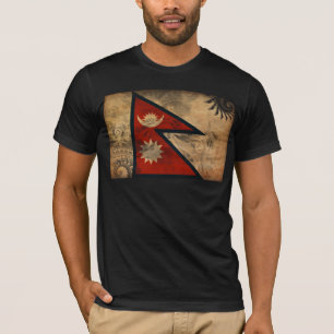 Nepal vlag t-shirt