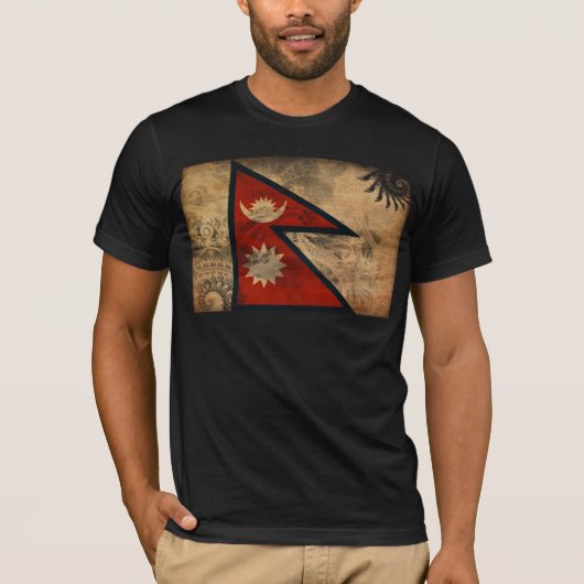 Nepal vlag t-shirt (Voorkant)