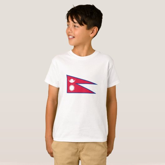 Nepal vlag t-shirt (Voorkant volledig)