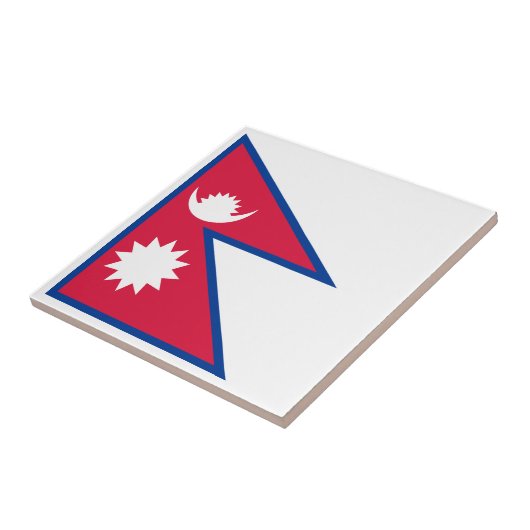 Nepal vlag tegeltje (Zijkant)