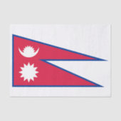 Nepal vlag tissuepapier (Voorkant)