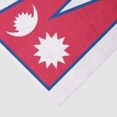 Nepal vlag tissuepapier (Detail)
