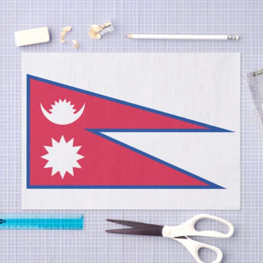 Nepal vlag tissuepapier (Craft)