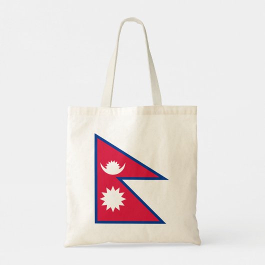 Nepal vlag tote bag (Achterkant)