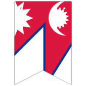 Nepal vlag vlaggetjes (Derde vlag)