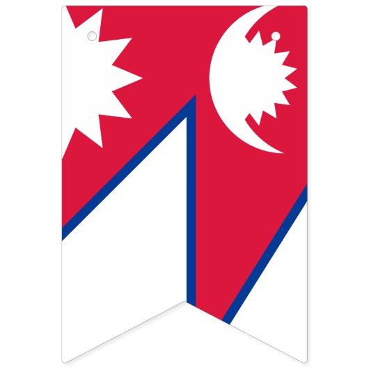 Nepal vlag vlaggetjes (Derde vlag)