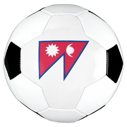 Nepal vlag voetbal (Gedraaid)